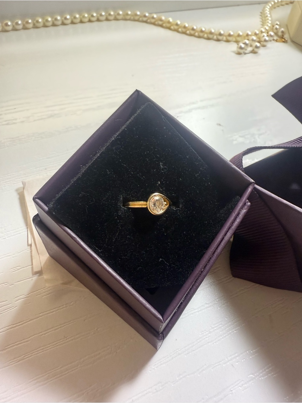 Pandora Infinite 14k Gold Lab-grown Diamond Ring Size 5.5